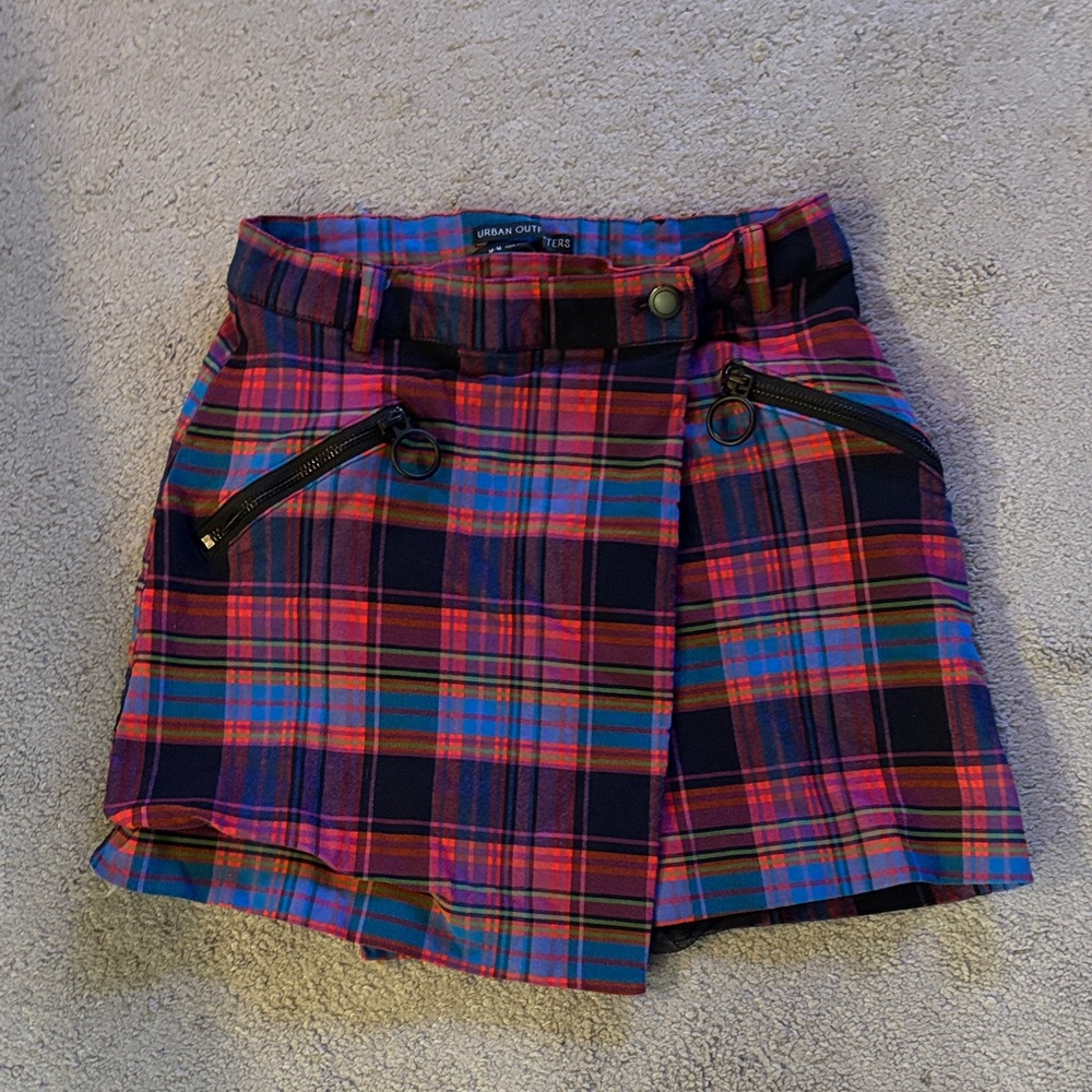 Urban Outfitters Colorful Plaid Skirt